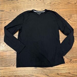 Banana Republic Luxury Touch Black Long Sleeve Tee, Men’s L